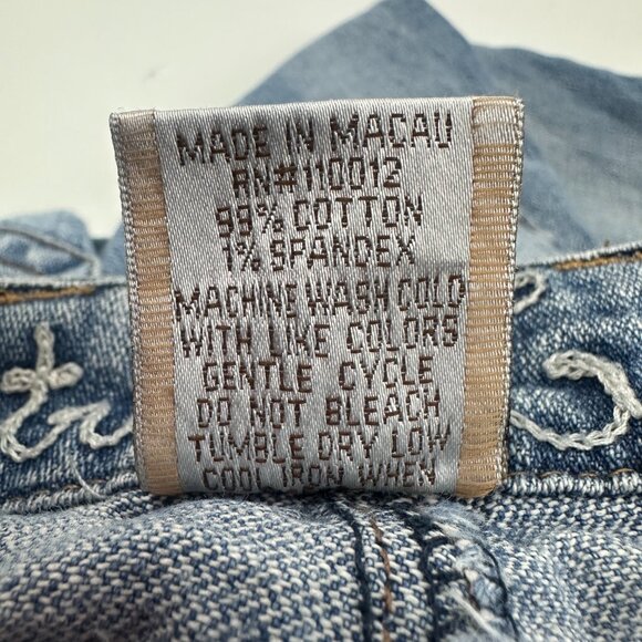 Industrial Cotton Bootcut Women's size 5 Medium Wash Blue Denim jeans - Picture 4 of 6